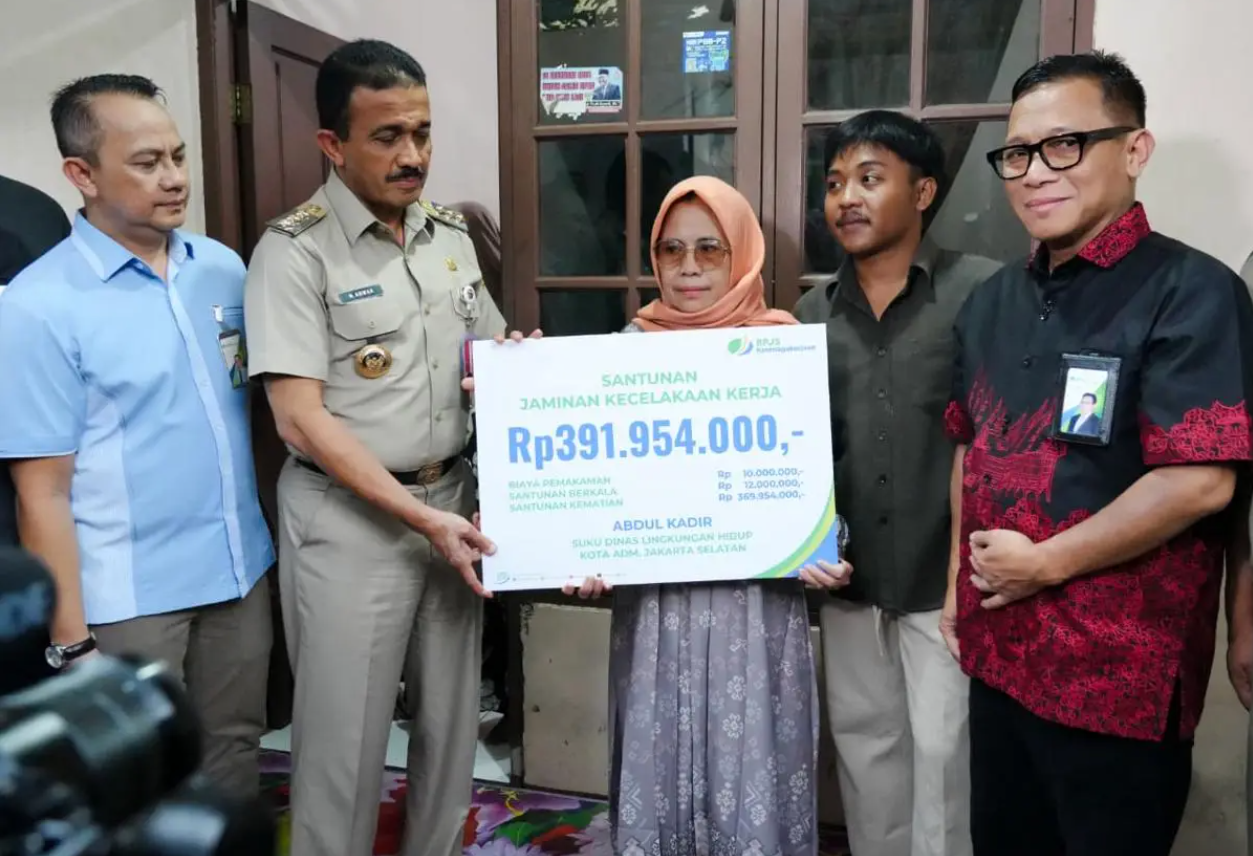 Santunan Ahli Waris PHL Di Jaksel, Bukti Hadirnya BPJS Ketenagakerjaan